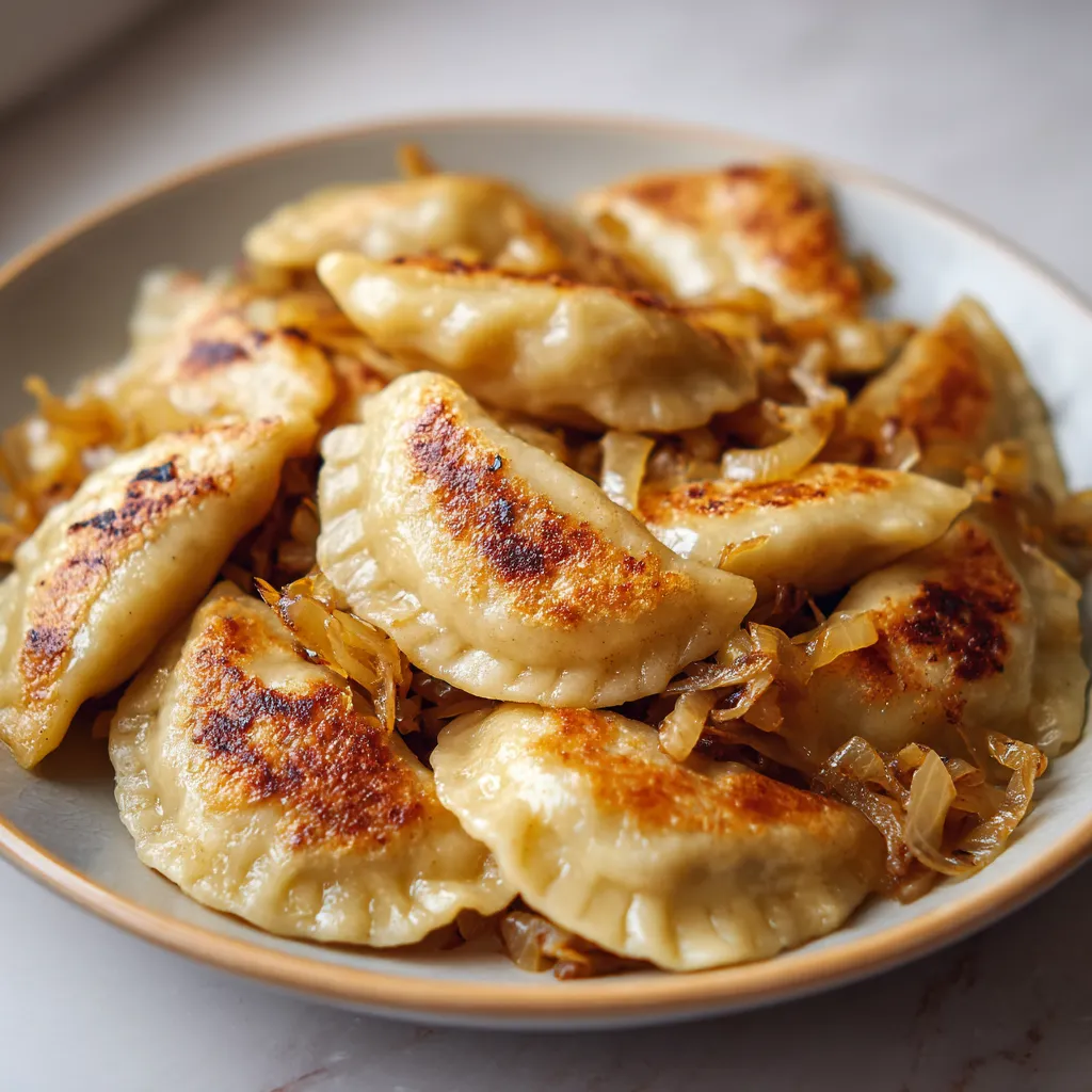 Na talerzu w moim chatbotcie są gotowe buckwheat & onion pierogi. Są to cienkie, słodkie i pyszne kiełbasy, które są idealne na śniadanie lub obiad.