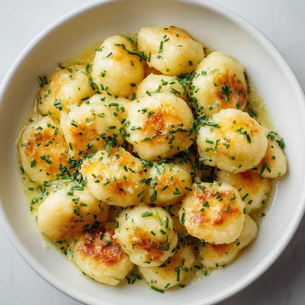 W misce złożonej z kopytek (Polish Potato Dumplings) widać wiele różnych kształtów i wielkości.
