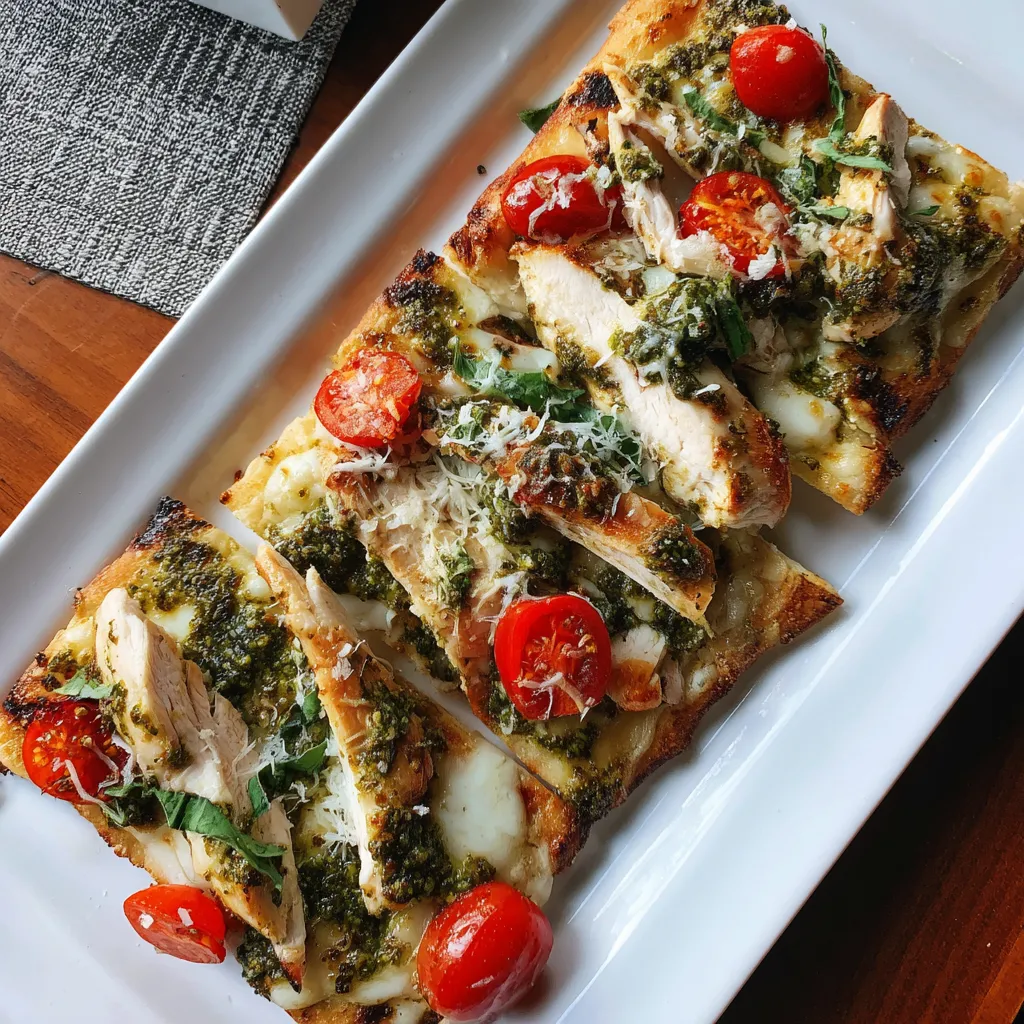 Na tle stołu, widać jest pizza z serem i pomidorami, a także ziemniakami.