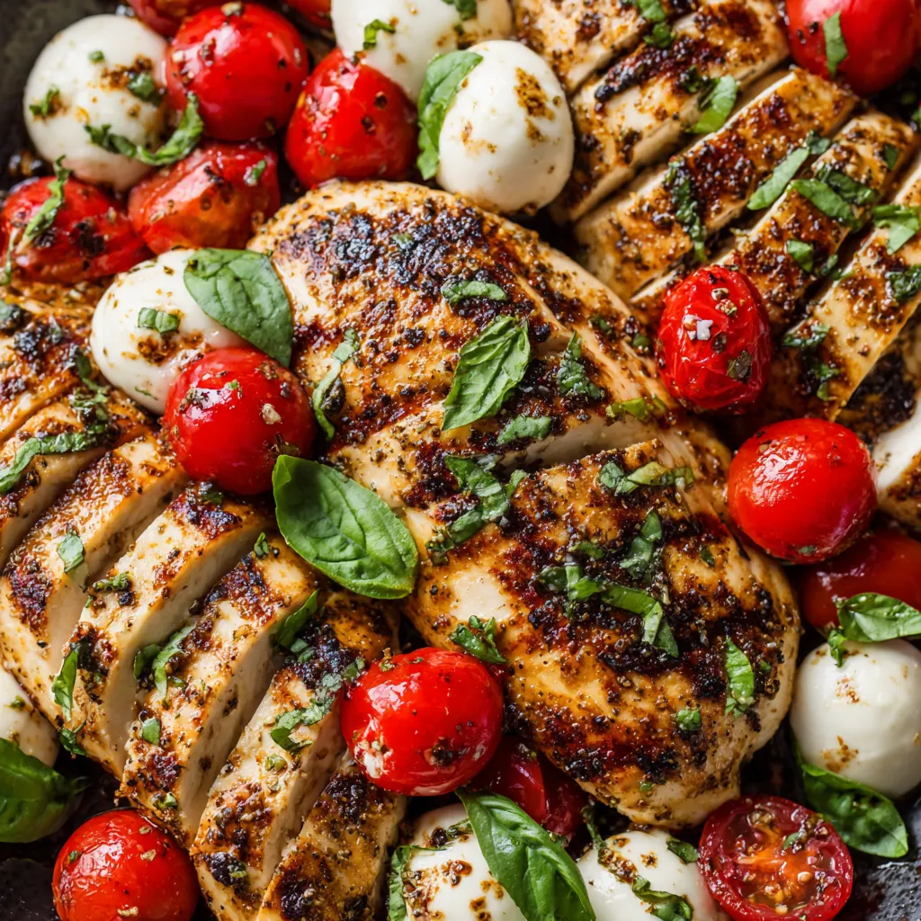 Obraz przedstawia grilled pesto chicken flatbread.