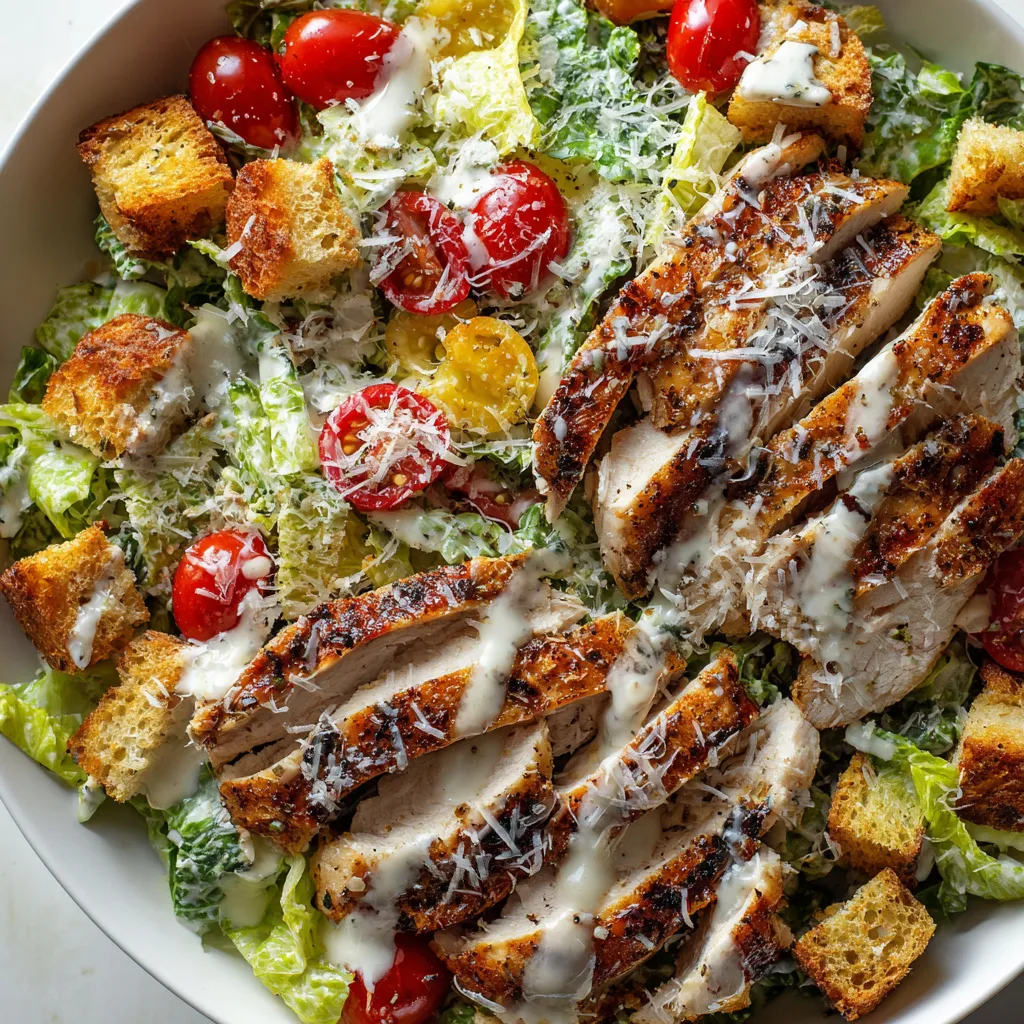 W misce złożonej z różnych składników, takich jak grilled chicken, salat, pizza, ciasta i inne składniki.