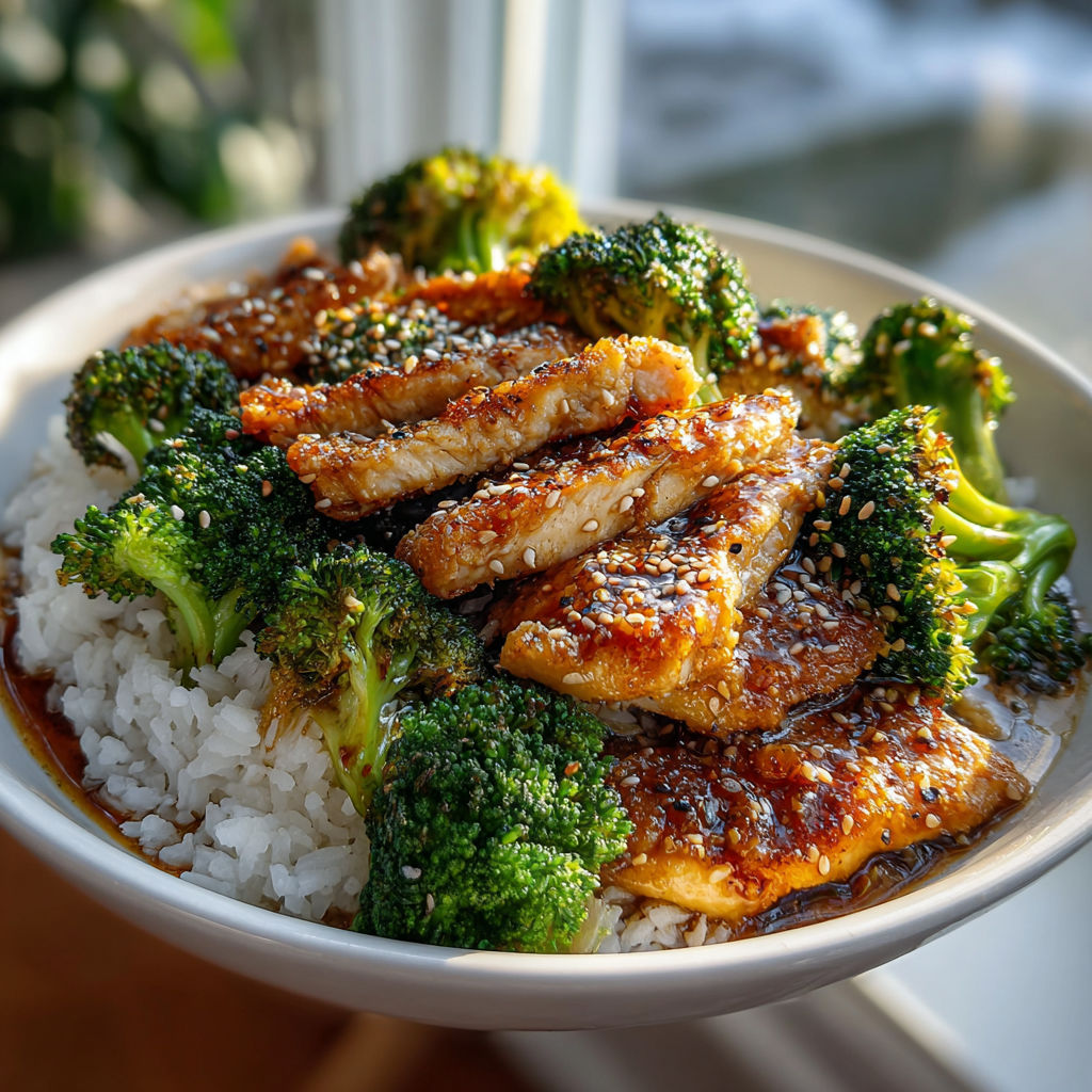 A bowl of food with broccoli and meat.