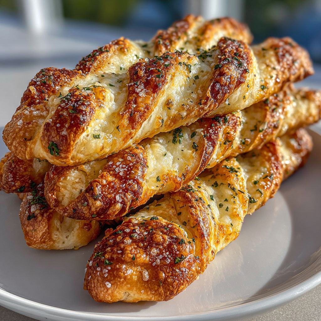 A plate of bread with cheese on it.