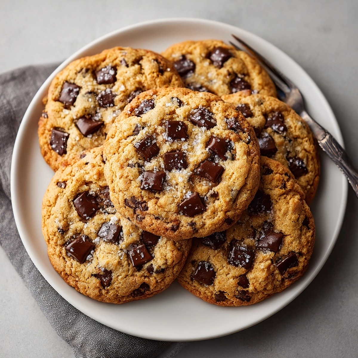 Kruche na brzegach, miękkie w środku: Air Fryer Chocolate Chip Cookies gotowe do natychmiastowej konsumpcji.