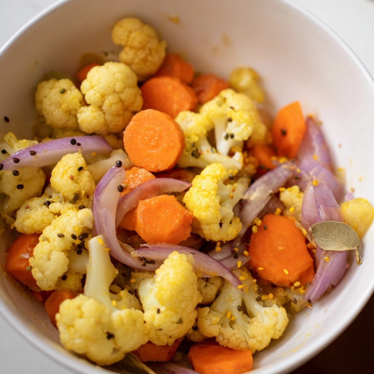 Chrupiące i pikantne marynowane grzyby i marchewka, idealne na kanapki lub talerz wędlin.