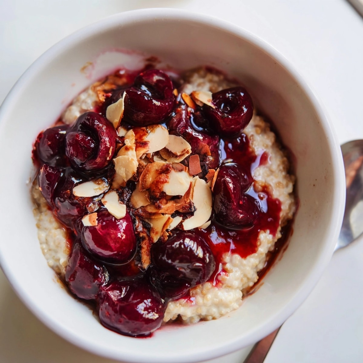 Pachnący cynamonem pieczony pudding z prosa z wiśniami – pyszne połączenie smaków i konsystencji.