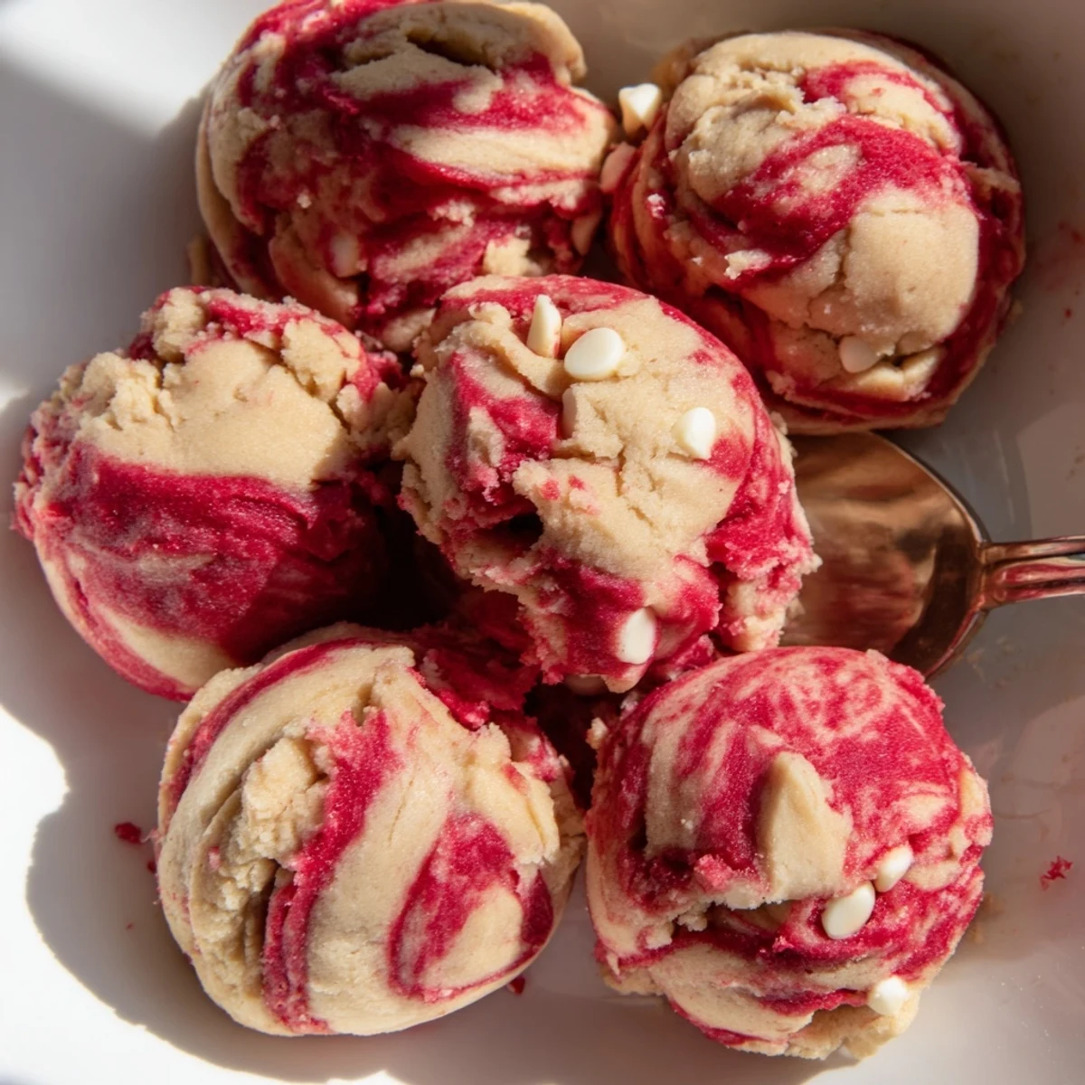 Kuszący Cherry Soda Sernik Cookie Dough oblane soczystym dżemem wiśniowym.