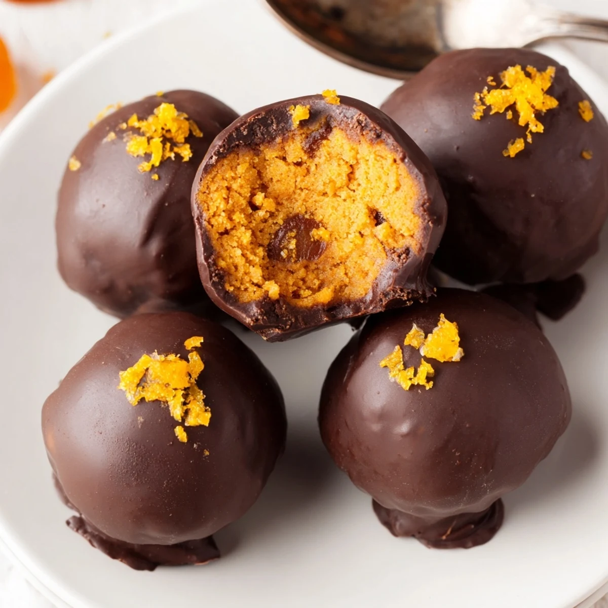 Smakowite piernikowe kuleczki z owocowym nadzieniem, doskonałe na zimowe przyjęcia.