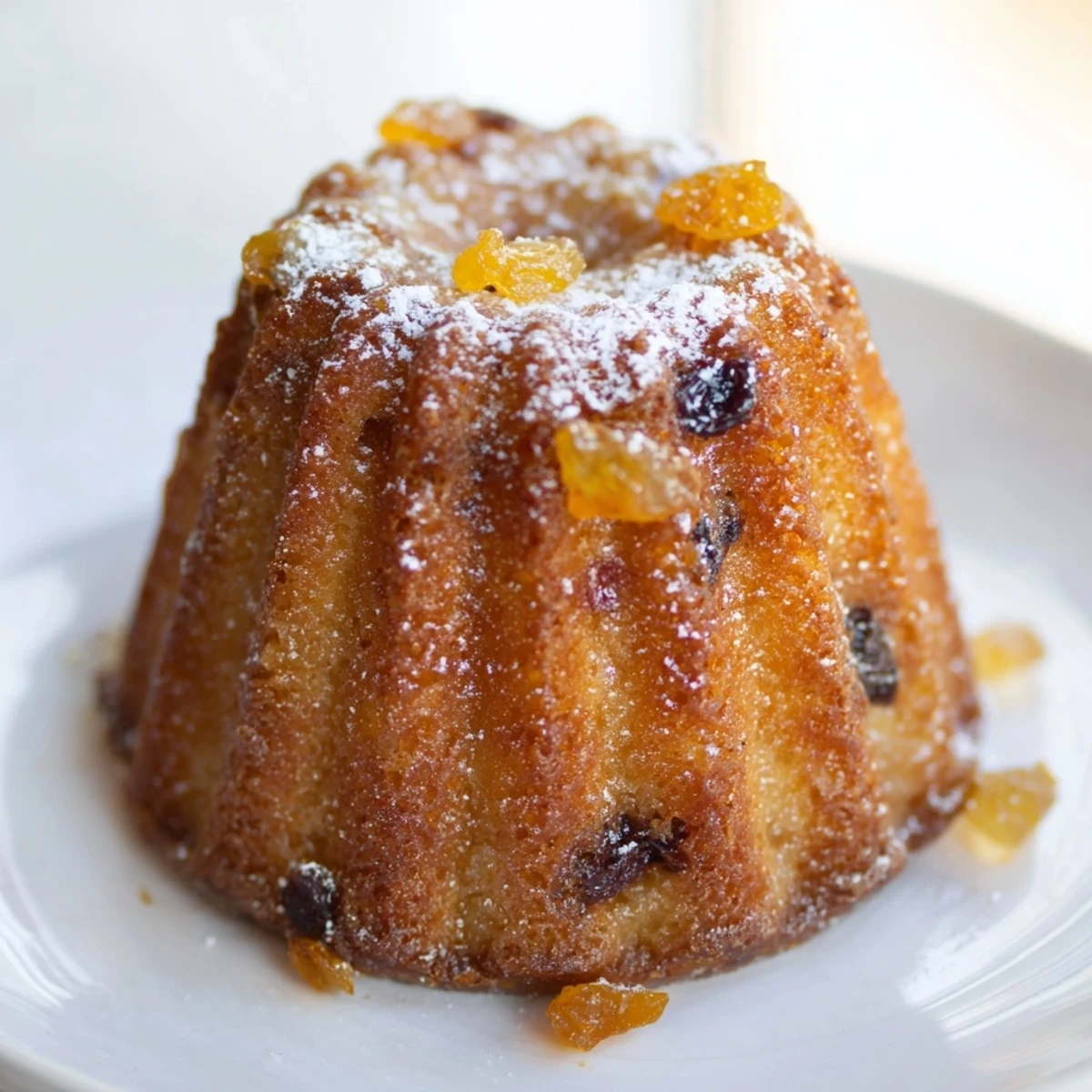 Mufinki z kompotu imbirowego w mini foremkach Bundt, idealne na słodki początek dnia.