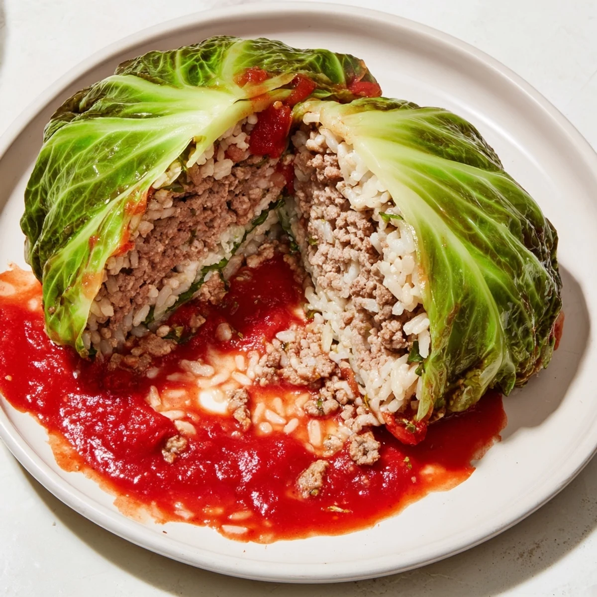 Hearty homemade Gołąbki, featuring tender cabbage and savory meat filling, a Polish dinner staple.
