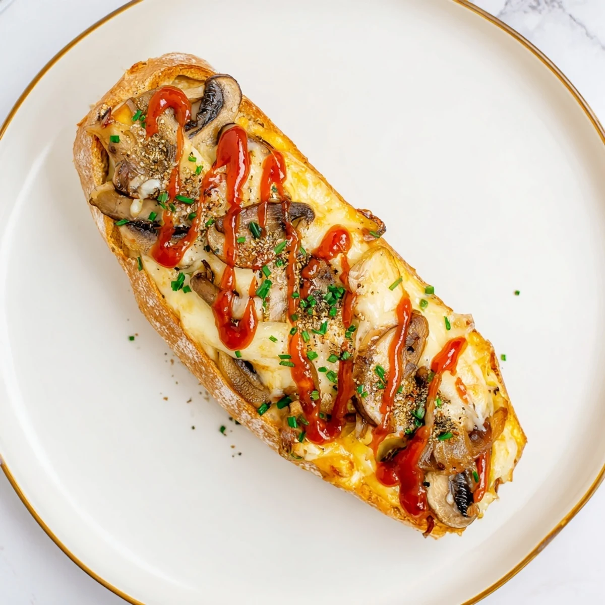 This easy Air Fryer Zapiekanka features a warm, crusty baguette, ready in minutes.