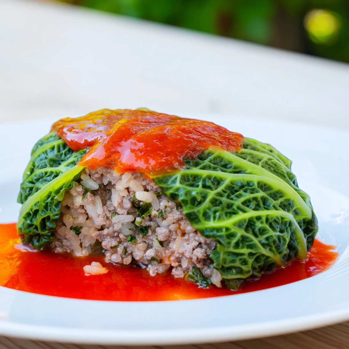 Warm, inviting photo of homemade Simple Gołąbki, a classic Polish comfort food dish.