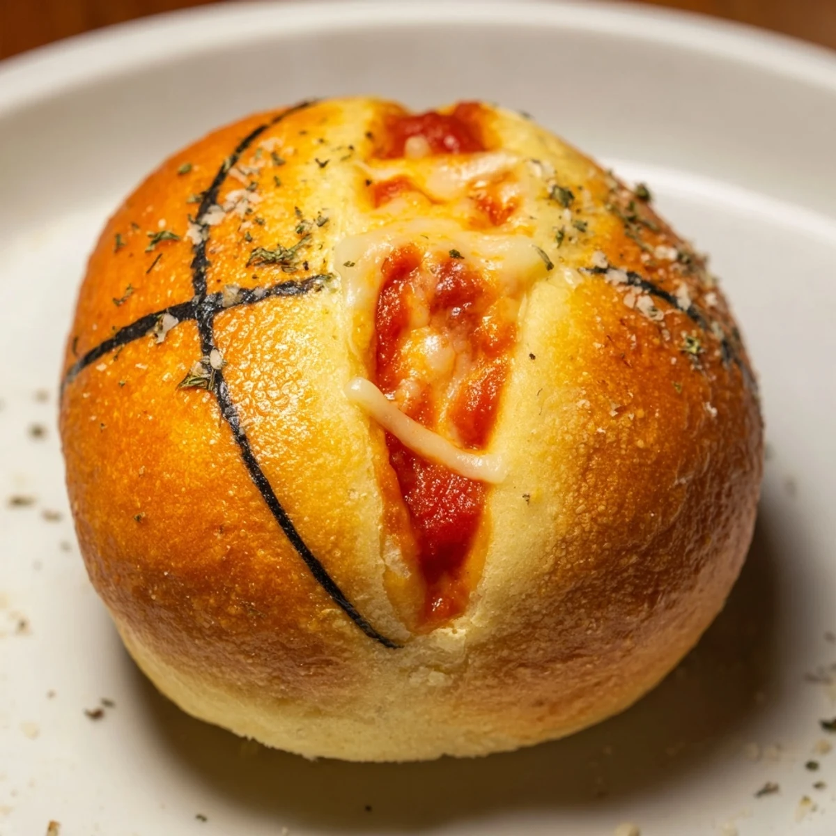 Bite into these delicious Slam Dunk Basketball Pizza Bites, perfect game day appetizers with pepperoni.