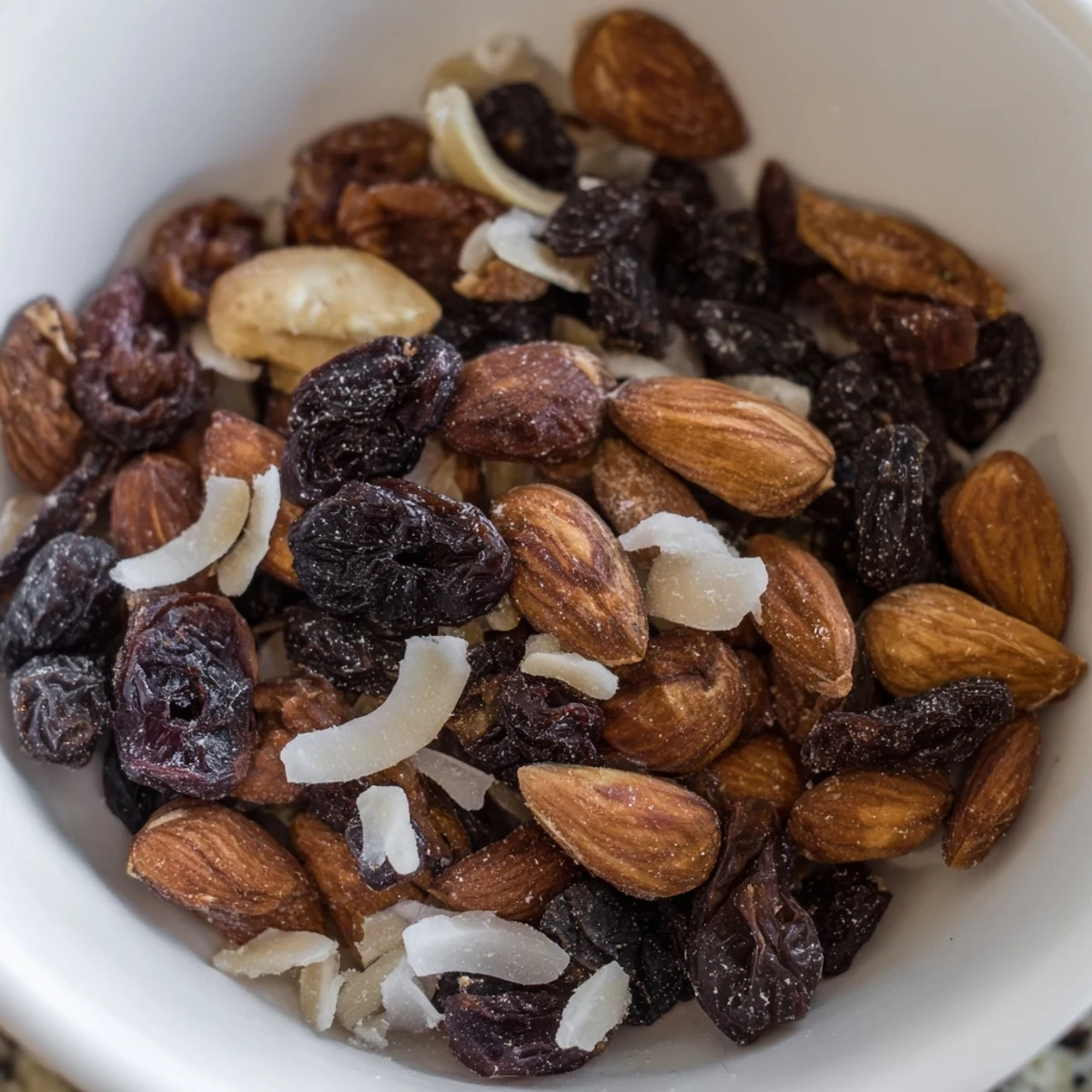 Pile of Almonds and Dried Apricots, showcasing the sweet apricots and crunchy almonds.