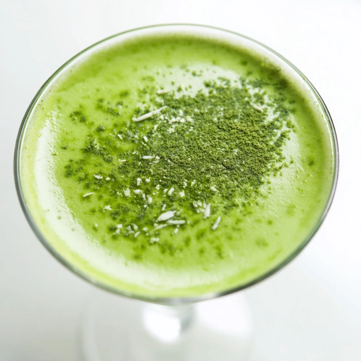 Vibrant green Matcha Martini, a beautiful cocktail perfect for celebrating and sipping.