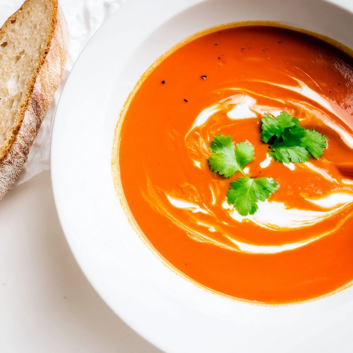 A vibrant pot of Roasted Red Pepper Soup simmering, ready to be blended into a silky, warm dinner.  