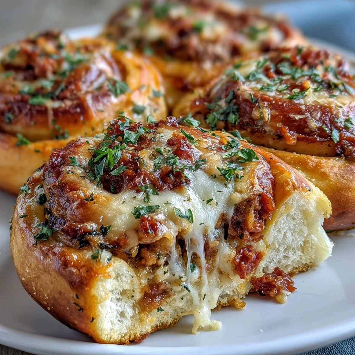 Arrange Irresistible High Protein Pepperoni Pizza Rolls on a serving platter with warm pizza sauce for dipping, ideal for game day or meal prep.