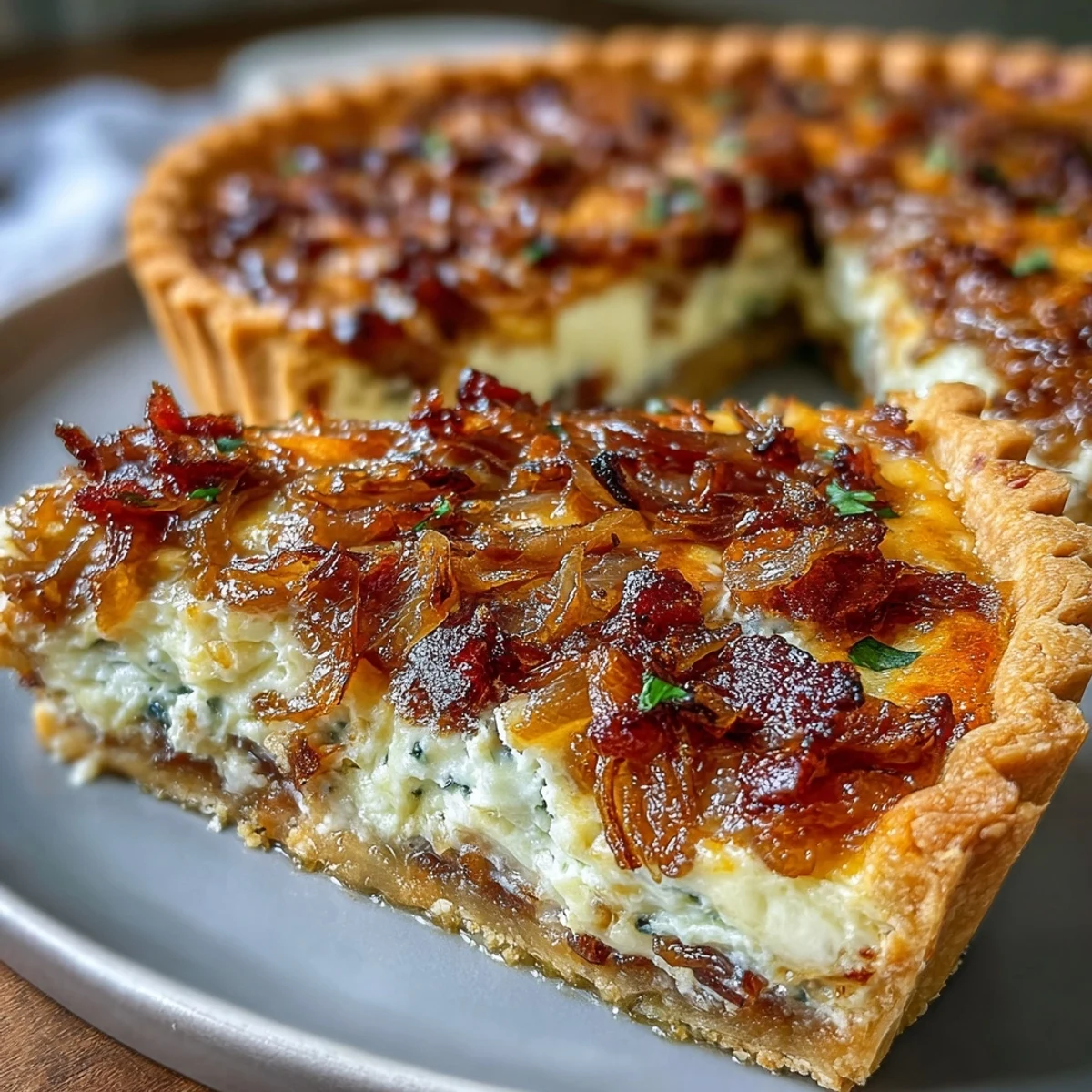 Karmelizowana cebula z boczkiem