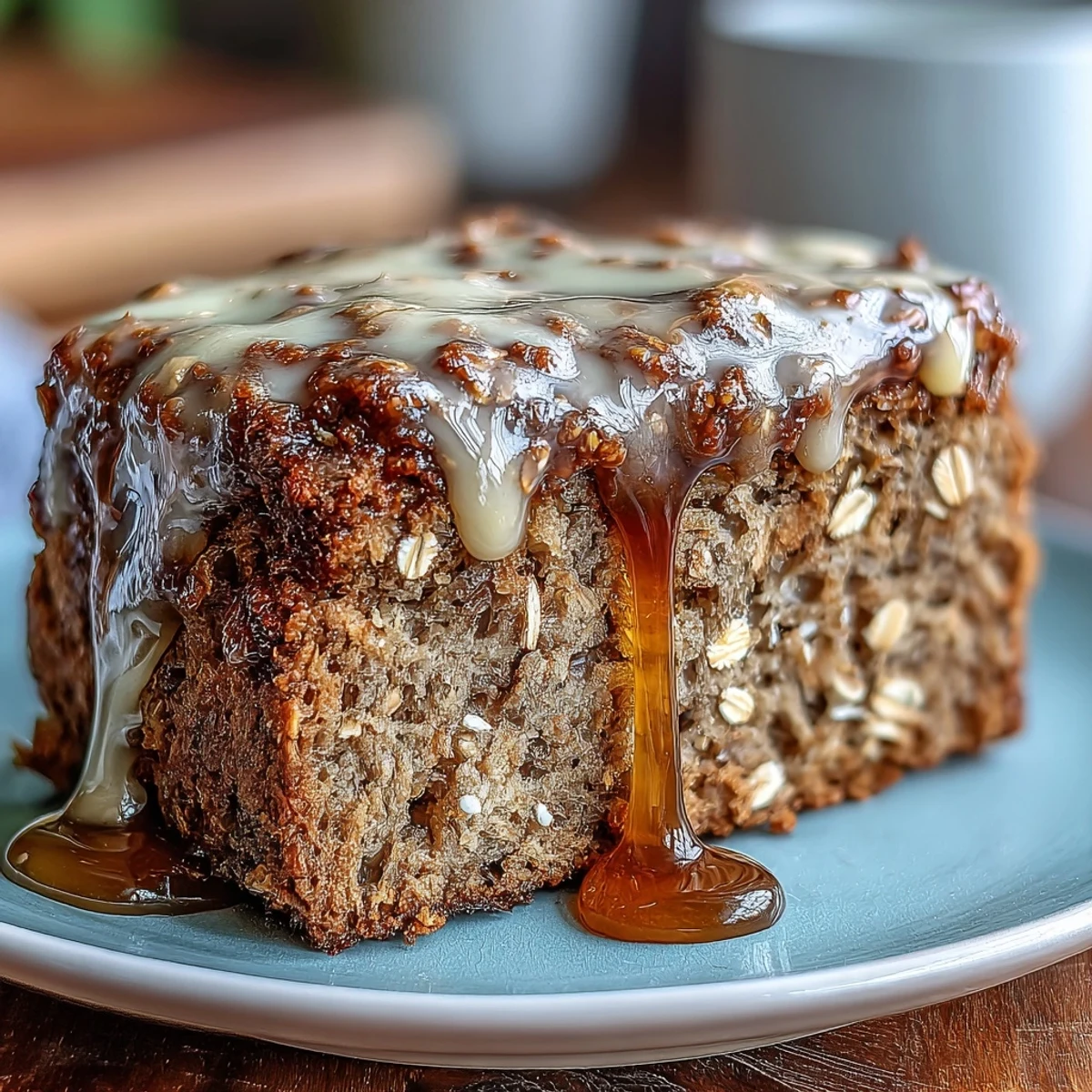 Tradycyjna irlandzka chleb pełnoziarnisty z kwaśnym mlekiem i płatkami owsianymi, podawany z kremowym masłem miętowym.