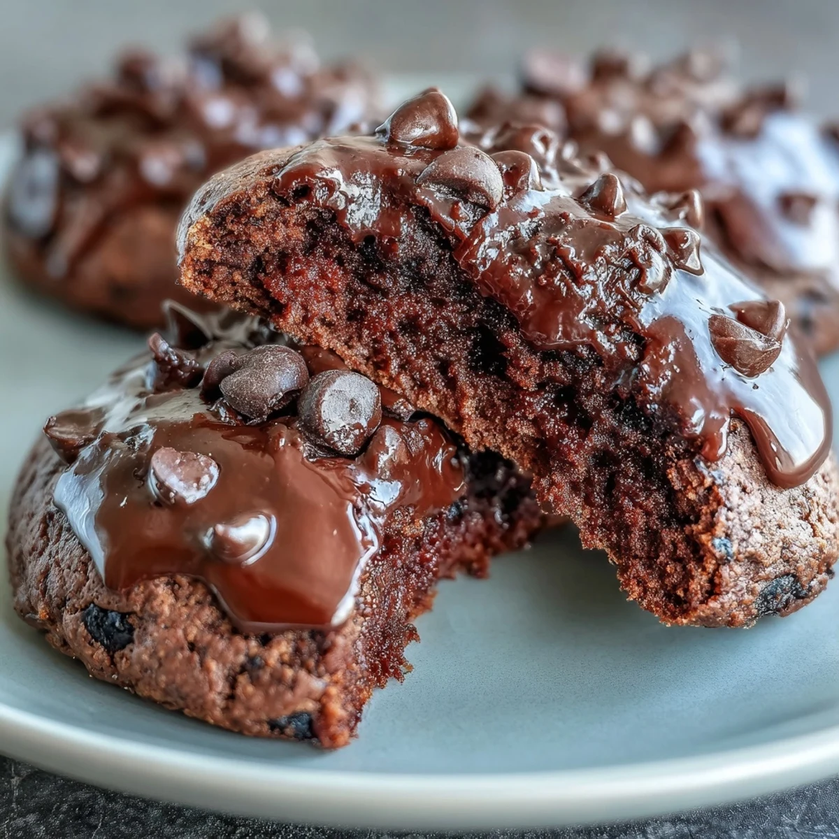 3. These Double Chocolate Cottage Cheese Protein Cookies are a healthy dessert option, combining protein-rich cottage cheese with decadent chocolate chunks.
