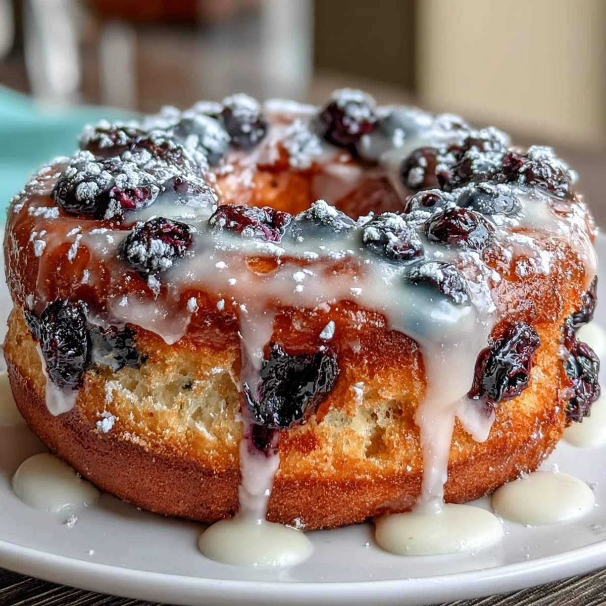 2. Delikatne, puszyste serniki z malinami i żurawiną, podane z syropem klonowym i świeżymi owocami.  