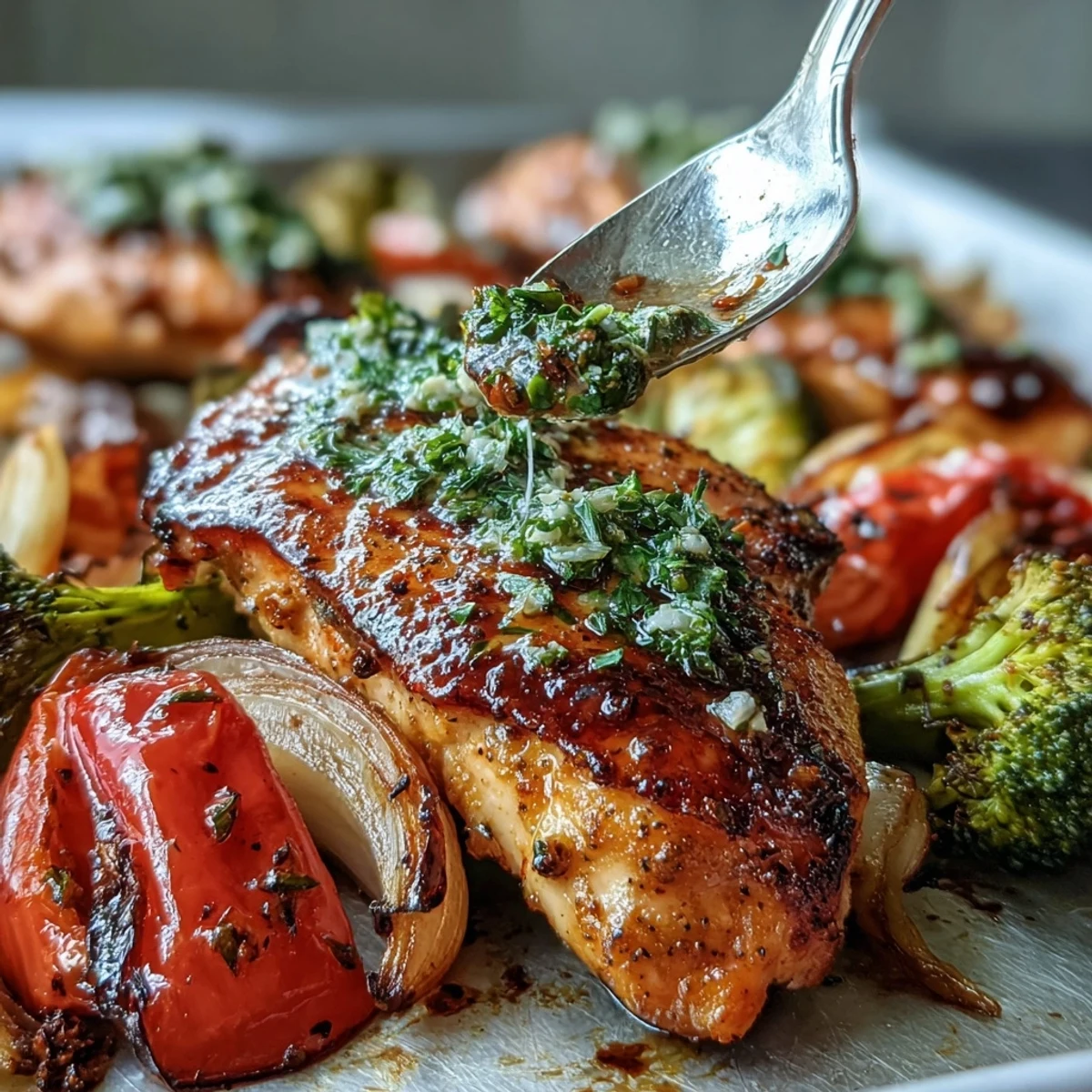 Pyszny kurczak z warzywami pieczony na blaszce - prosty, zdrowy i sytyjący przepis na szybkie gotowanie.