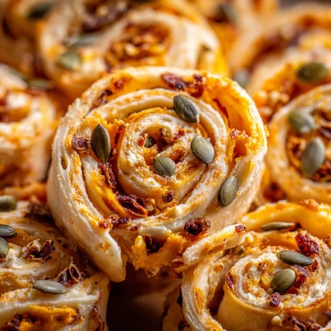 Obraz przedstawia kilka pierogów rolowanych z dynią i wędzoną ricottą.