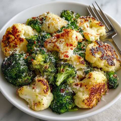 A bowl of food with broccoli and cauliflower.