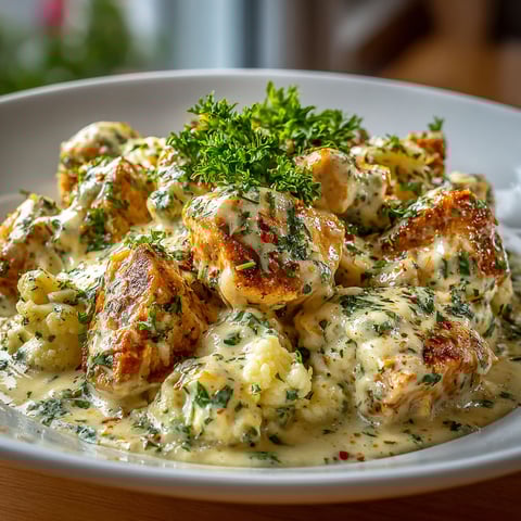 A white plate with a bowl of food on it.