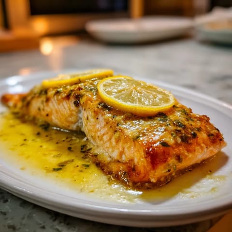 Na tle szarości, widać białą, wyżywczą, słodką i świeżą rybkę, którą zidentyfikować można jako baked trout.