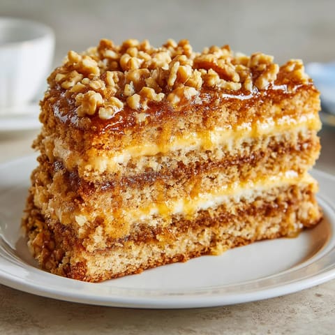 Widać się delikatny, złożony wafel z owocami, który zawiera cynamon. Wafel ten jest podawany na talerzu, a jego wygląd sprawia, że jest to cudowne danie.