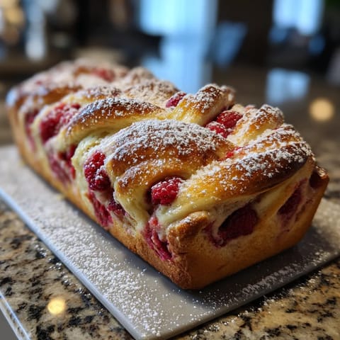 Raspberry-White Chocolate Babka to babka z dodatkiem raspberry i czekolady.