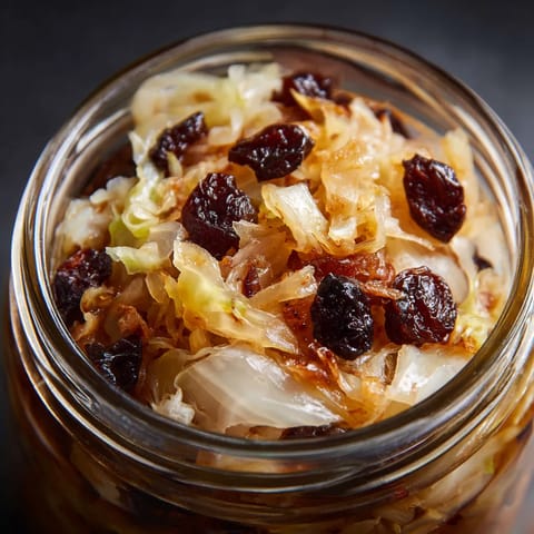 W jarsie z zawartością bigosu, śliwki i piwa ciemnego.