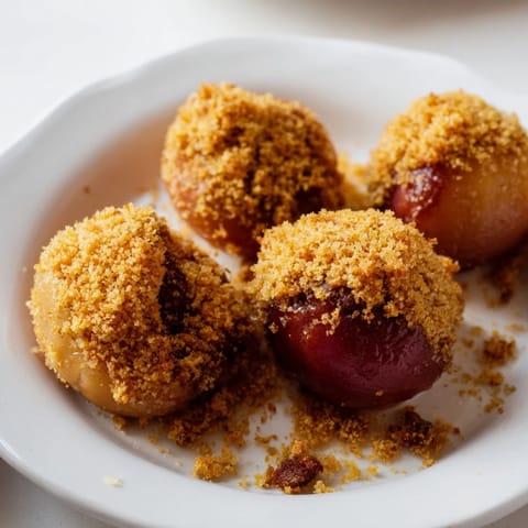 kluski ze śliwkami i cynamonem