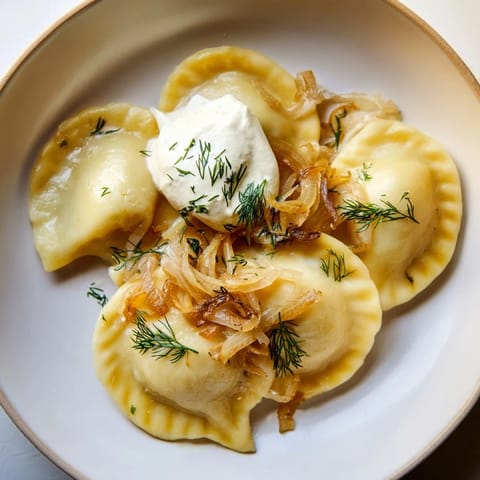 Pierogi ruskie ziemniaki ser