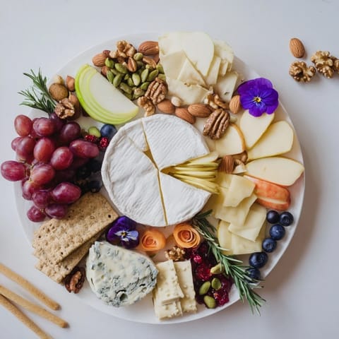 Apetyczna fotografia deski serów „Leśne Stworzenia” z miodem i figami, gotowa do serwowania gościom.
