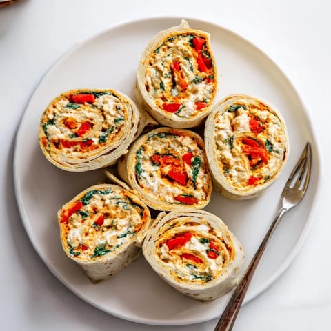 Świąteczne zawijane tortille kolorowe