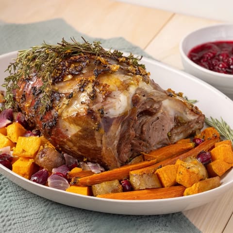 Jesienny indyk z warzywami