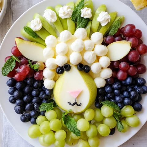 Baranek z owoców i serów