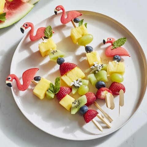 Flamingo owocowe szpadki