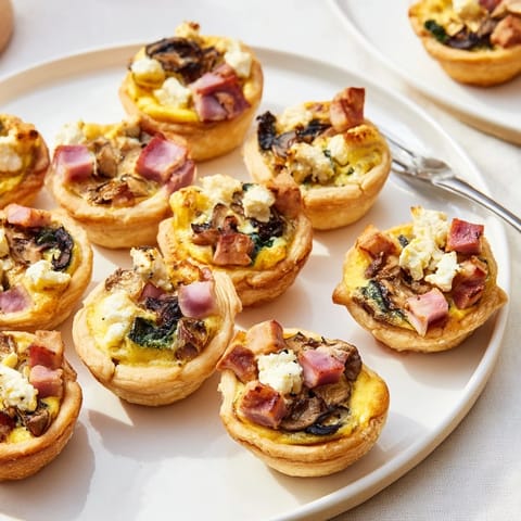 Mini quiche świąteczna wioska