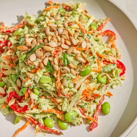 Crunchy Cabbage Edamame Salad