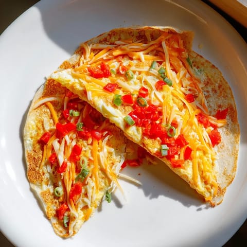 Rice Paper Egg Cheese Wrap