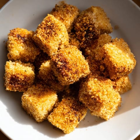 Chrupiące złociste tofu nuggets