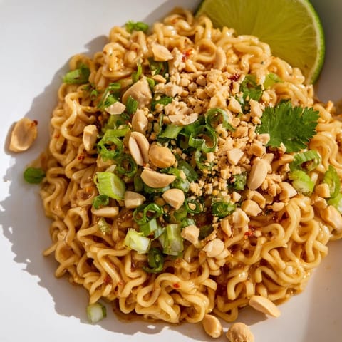 Instant peanut Thai noodles