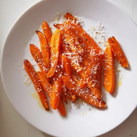 Parmesan baby carrot chips