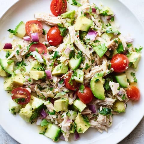 Awokado kurczak świeża sałatka