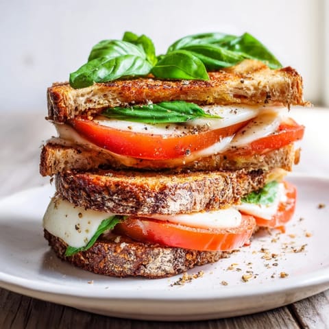 Tomato Basil Grilled Cheese