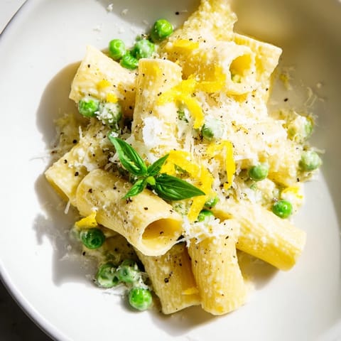 Pea Lemon Ricotta Pasta
