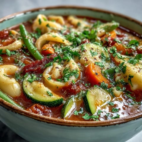 Aromatyczna, rozgrzewająca zupa Minestrone z bogactwem warzyw, idealna na jesień.